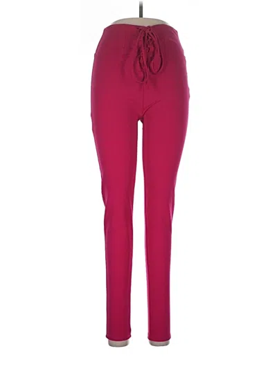 Forever 21 Active Pants In Burgundy