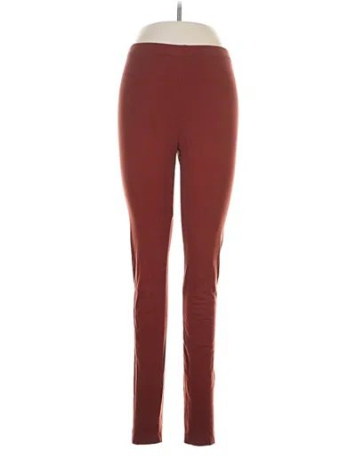 Pre-owned Forever 21 Active Pants In Burgundy