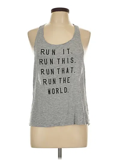 Pre-owned Forever 21 Active Tank Top In Silver