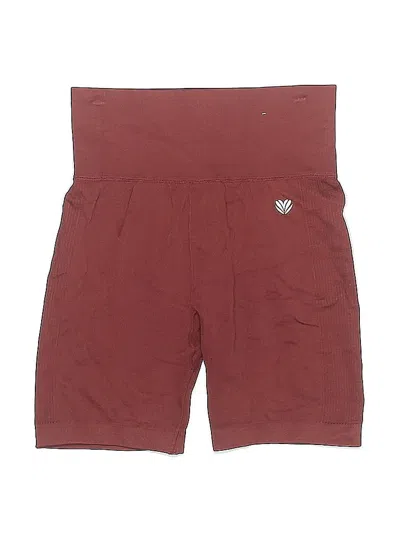 Pre-owned Forever 21 Athletic Shorts In Burgundy