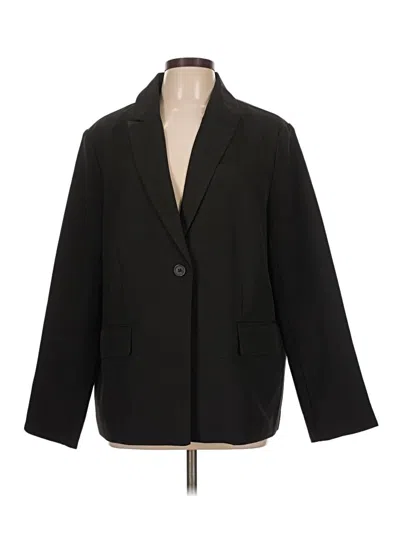 Pre-owned Forever 21 Blazer Jacket In Black