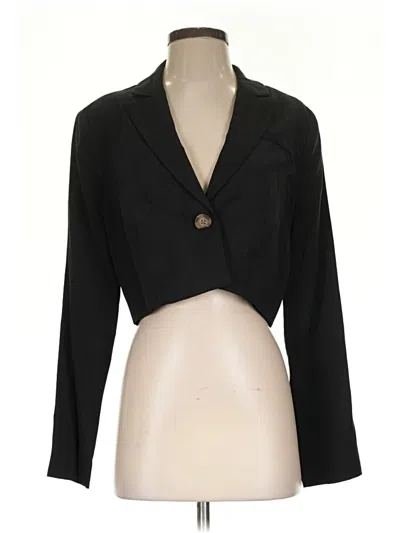Pre-owned Forever 21 Blazer Jacket In Black