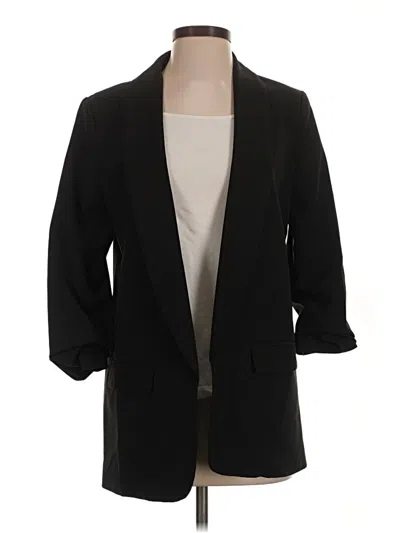 Pre-owned Forever 21 Blazer Jacket In Black