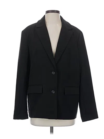 Pre-owned Forever 21 Blazer Jacket In Black