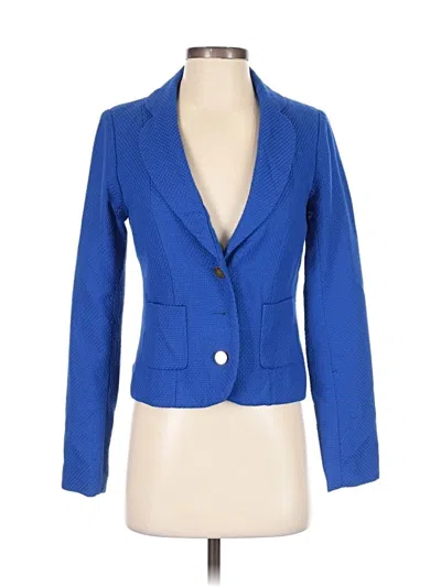 Pre-owned Forever 21 Blazer Jacket In Blue