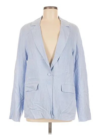 Pre-owned Forever 21 Blazer Jacket In Blue
