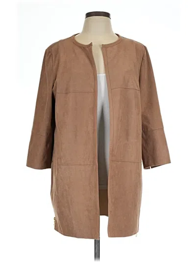 Pre-owned Forever 21 Blazer Jacket In Brown