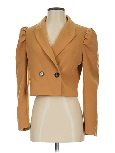 Pre-owned Forever 21 Blazer Jacket In Brown