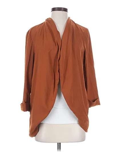 Pre-owned Forever 21 Blazer Jacket In Brown