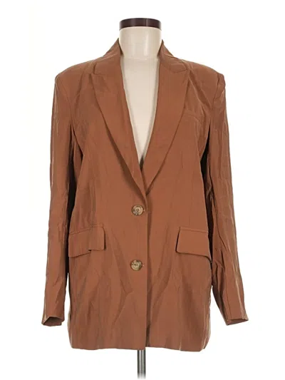Pre-owned Forever 21 Blazer Jacket In Brown