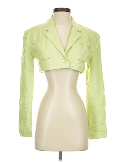 Pre-owned Forever 21 Blazer Jacket In Green