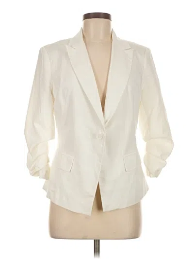 Pre-owned Forever 21 Blazer Jacket In Ivory