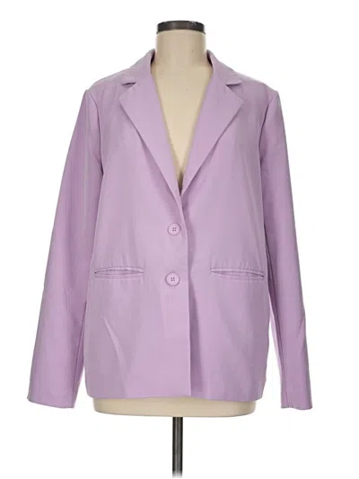 Pre-owned Forever 21 Blazer Jacket In Purple