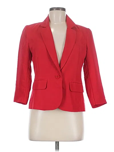 Pre-owned Forever 21 Blazer Jacket In Red