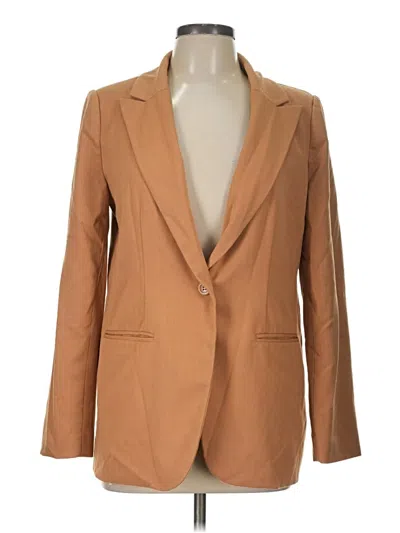 Pre-owned Forever 21 Blazer Jacket In Tan