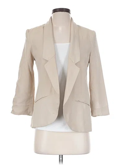 Pre-owned Forever 21 Blazer Jacket In Tan