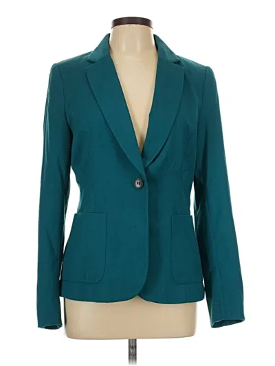 Pre-owned Forever 21 Blazer Jacket In Teal