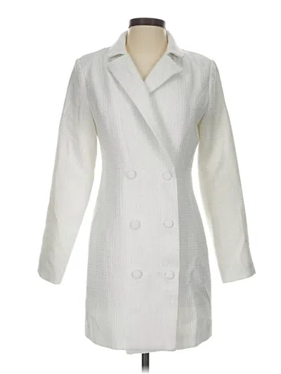 Pre-owned Forever 21 Blazer Jacket In White