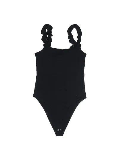 Pre-owned Forever 21 Bodysuit In Black