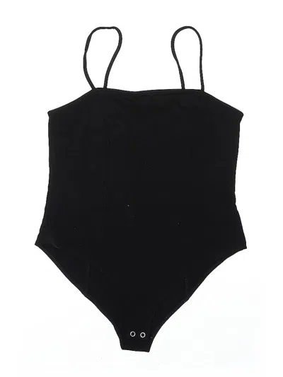 Pre-owned Forever 21 Bodysuit In Black