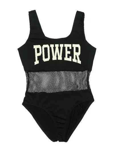 Pre-owned Forever 21 Bodysuit In Black