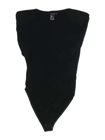 Pre-owned Forever 21 Bodysuit In Black