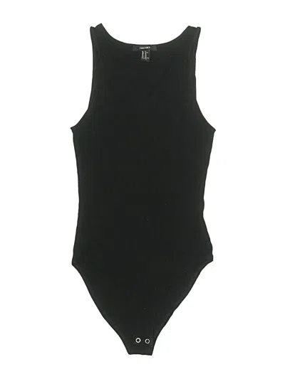 Pre-owned Forever 21 Bodysuit In Black
