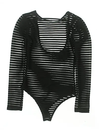 Pre-owned Forever 21 Bodysuit In Black