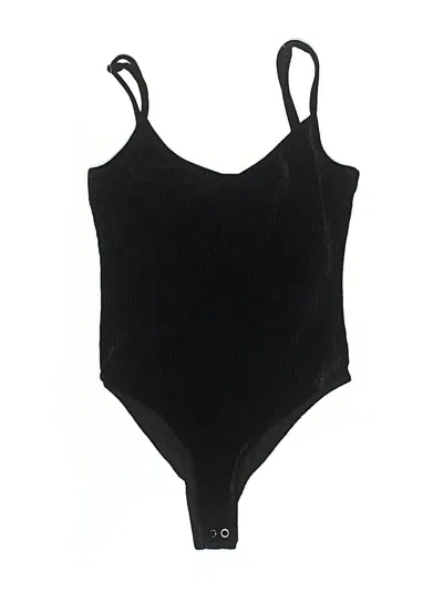 Pre-owned Forever 21 Bodysuit In Black