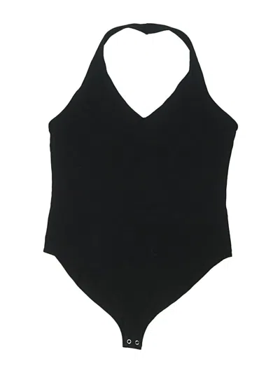 Pre-owned Forever 21 Bodysuit In Black