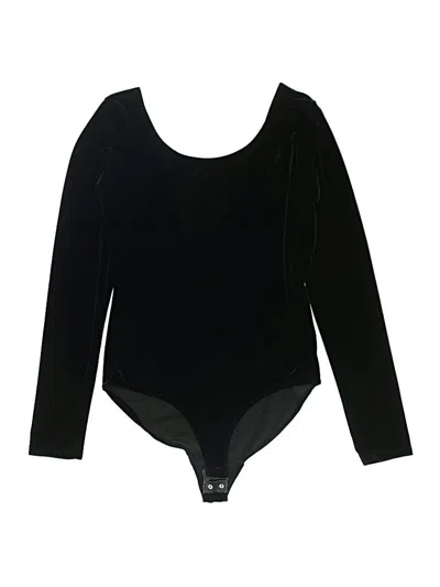 Pre-owned Forever 21 Bodysuit In Black