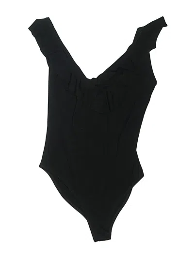 Pre-owned Forever 21 Bodysuit In Black