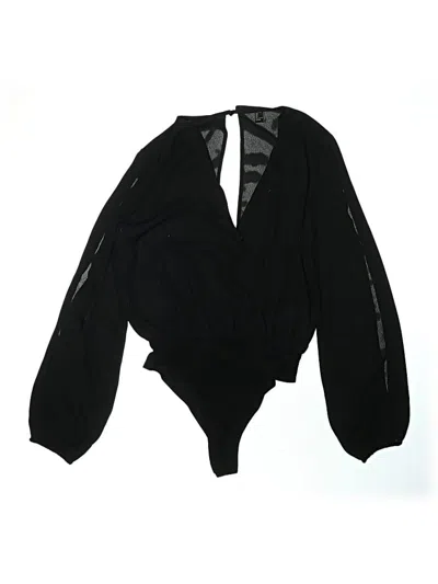 Pre-owned Forever 21 Bodysuit In Black