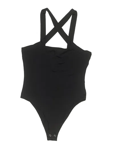 Pre-owned Forever 21 Bodysuit In Black