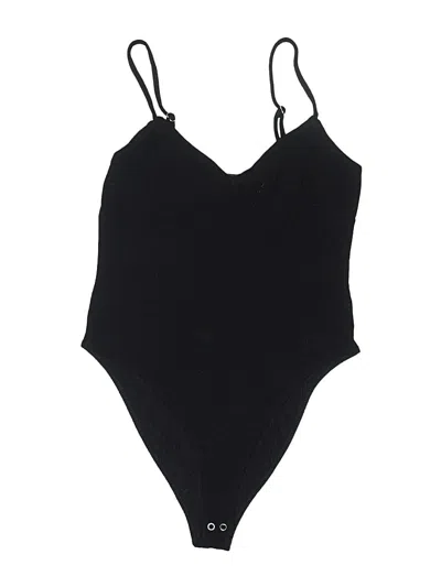 Pre-owned Forever 21 Bodysuit In Black