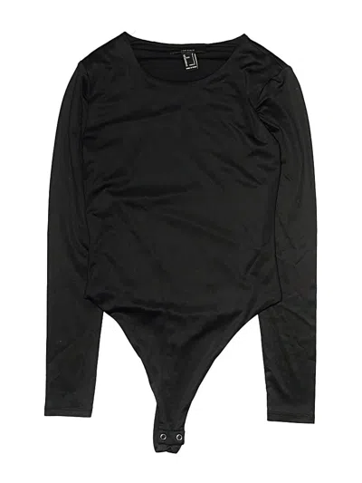 Pre-owned Forever 21 Bodysuit In Black