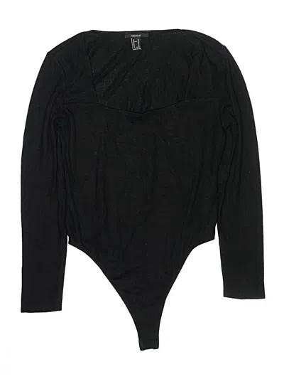 Pre-owned Forever 21 Bodysuit In Black