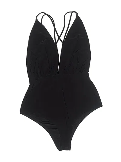 Pre-owned Forever 21 Bodysuit In Black