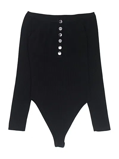 Pre-owned Forever 21 Bodysuit In Black