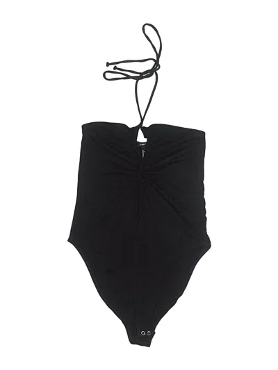 Pre-owned Forever 21 Bodysuit In Black
