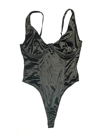Pre-owned Forever 21 Bodysuit In Black