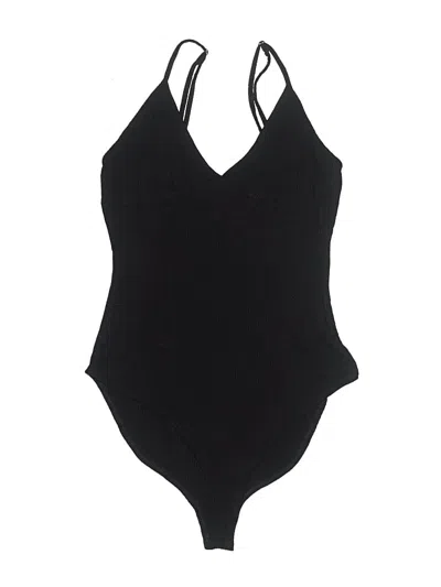 Pre-owned Forever 21 Bodysuit In Black