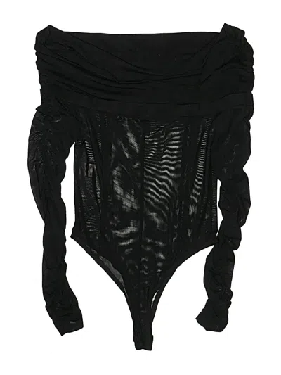 Pre-owned Forever 21 Bodysuit In Black