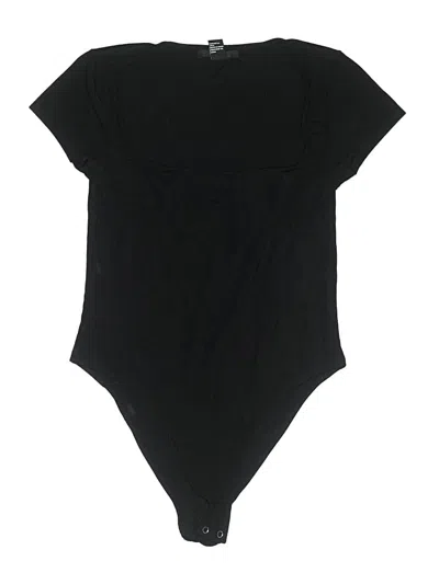 Pre-owned Forever 21 Bodysuit In Black