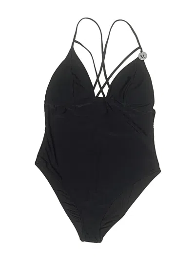 Pre-owned Forever 21 Bodysuit In Black