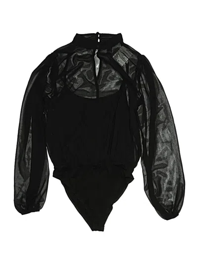 Pre-owned Forever 21 Bodysuit In Black