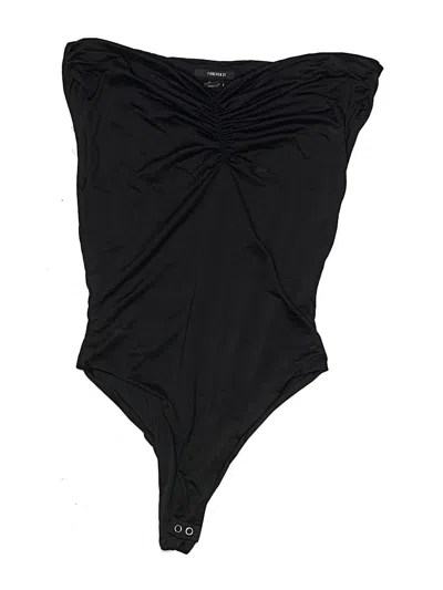 Pre-owned Forever 21 Bodysuit In Black