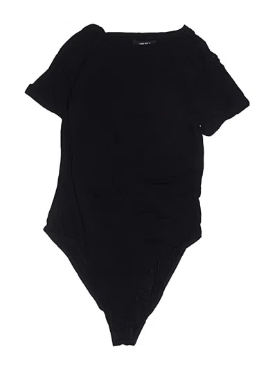 Pre-owned Forever 21 Bodysuit In Black