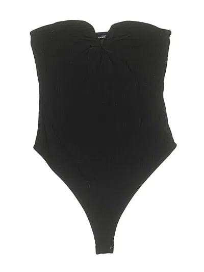 Pre-owned Forever 21 Bodysuit In Black