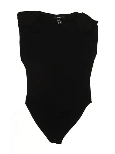 Pre-owned Forever 21 Bodysuit In Black